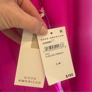 Good American Fuchsia Pink Blazer